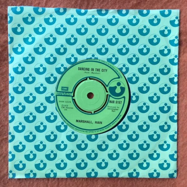 Marshall Hain - Dancing in The City - Take My Number - Harvest Records 7" 1978