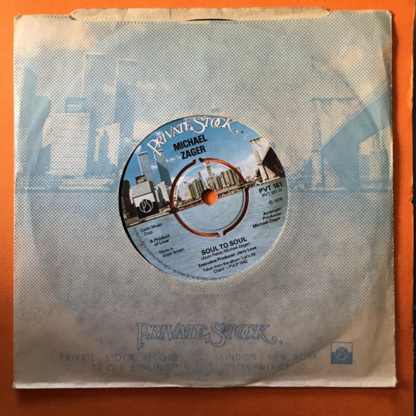 Michael Zager - Soul to Soul - Private Stock Records 7" - 1978