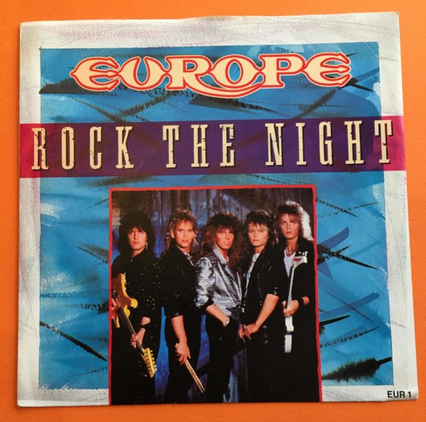 Europe -Rock The Night- Epic Records 7" - 1986