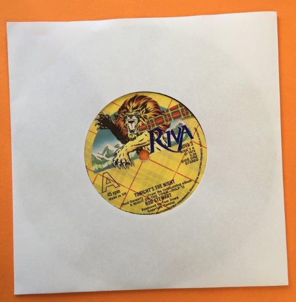 Rod Stewart - Tonight's The Night - Riva Records 7" - 1976