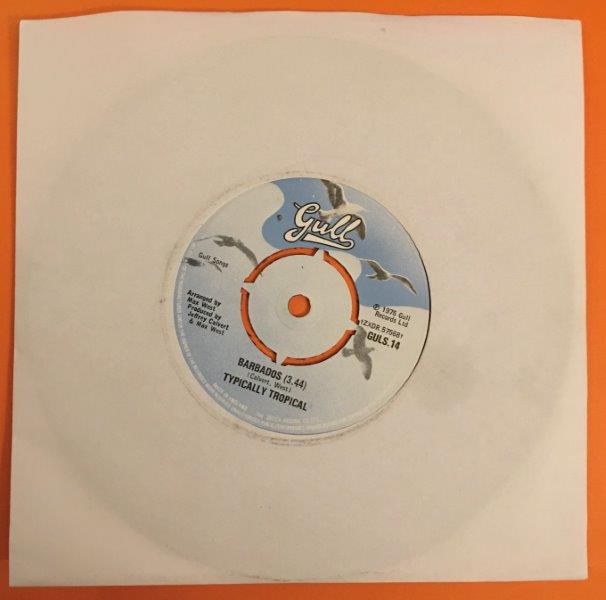 Typically Tropical- Barbados - Gull Records 7" - 1975