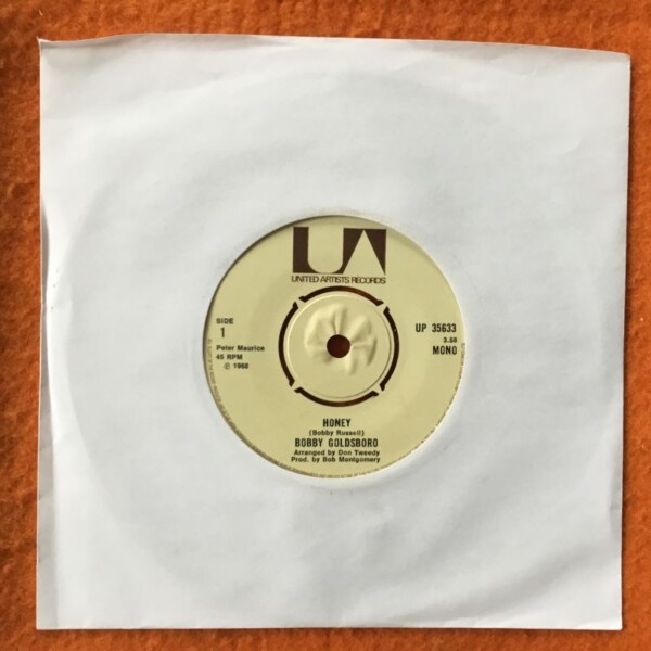 Bobby Goldsboro- Honey- United Artists Records 7" -1968