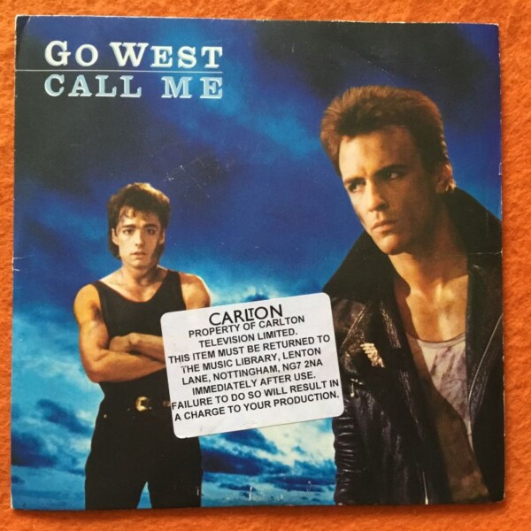 Go West- Call Me- Chrysalis Records 7" -1988
