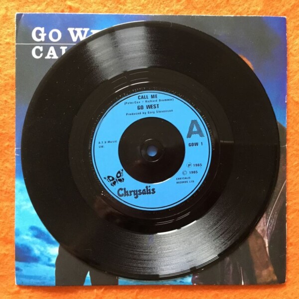 Go West- Call Me- Chrysalis Records 7" -1988 - Image 3