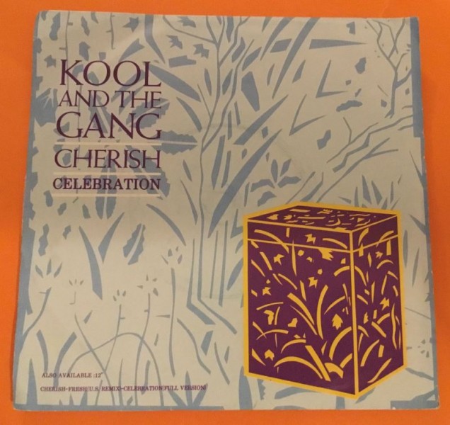 Kool & The Gang- Cherish - Celebration -De-Lite Records 7"- 1984