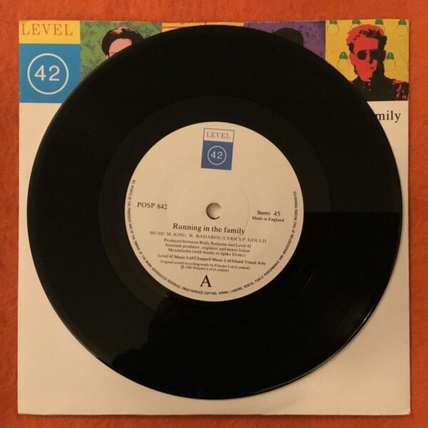 Level 42- Running in the Family- Polyodr Records 7" -1987 - Image 3