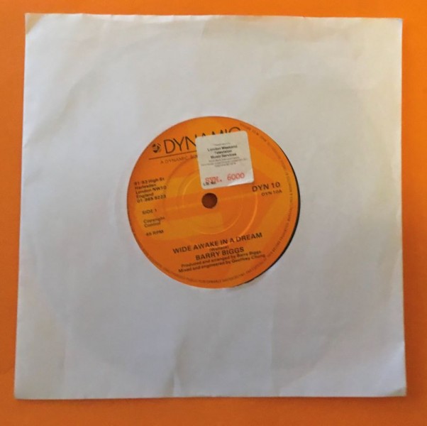Barry Biggs- Wide Awake In A Dream- Dynamic Records 7" -1981