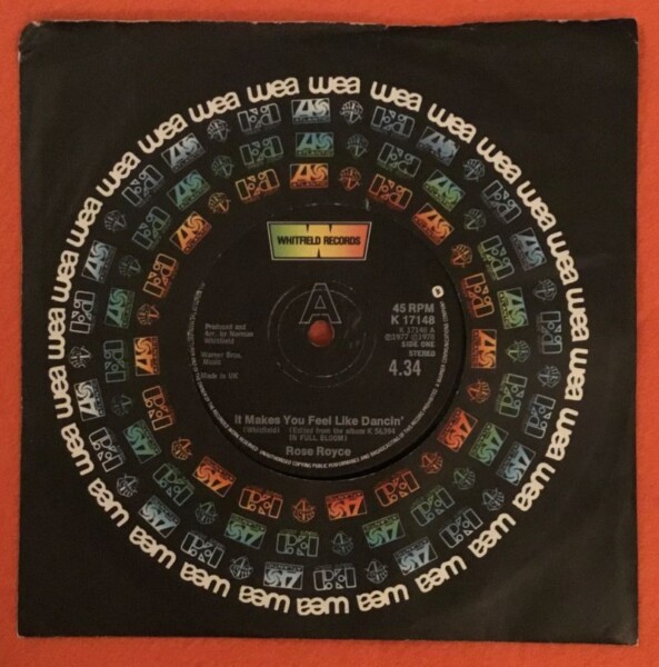 Rose Royce- It Makes You Feel Like Dancing- Whitfield Records 7" -1978