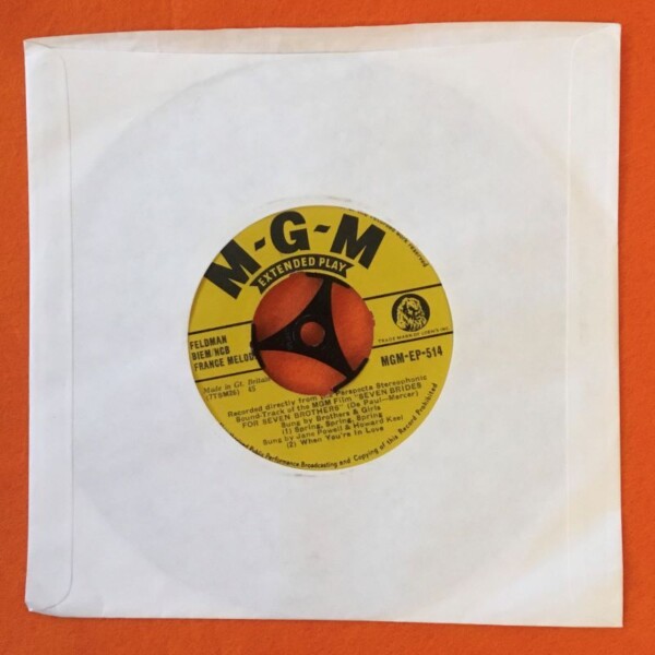 Seven Brides for Seven Brothers- 4 track EP- MGM Records 7" -1954