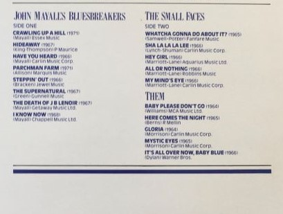 John Mayall's Blues Breakers- Small Faces- Them- 2LP - Orbis Records - Image 3