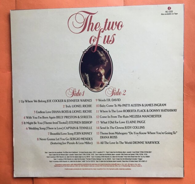 The Two of Us- Various Artists- K-Tel Records LP 1983 - Image 2