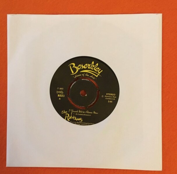 Rubinoos- I Think We're Alone Now- Beserkley Records 7" -1977