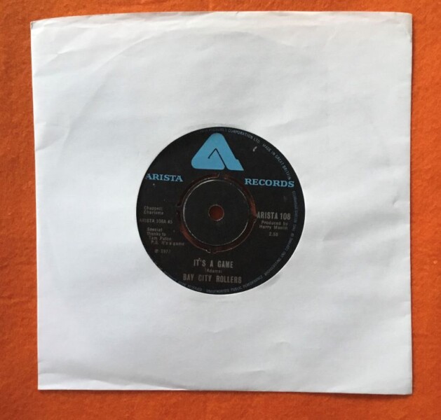 Bay City Rollers- It's A Game- Dance, Dance, Dance -Arista Records 7"- 1977