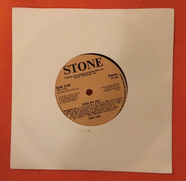 Gidea Park- Beach Boy Gold- Stone Records 7" 1978