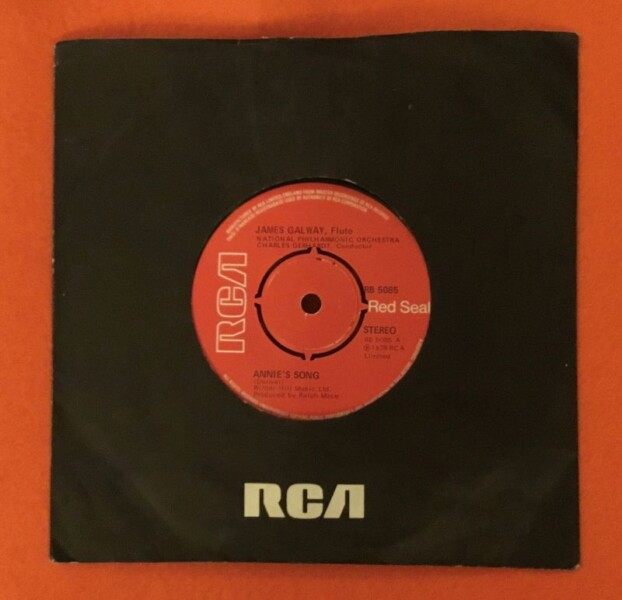 James Galway- Annie's Song- RCA Records 7" - 1978