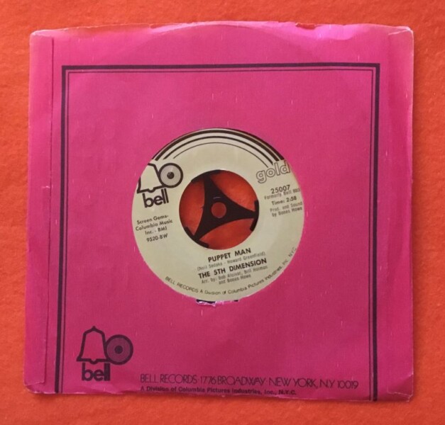 5th Dimension -Love's Lines, Angles & Rhymes- Puppet Man- Bell Records 7" - Image 2