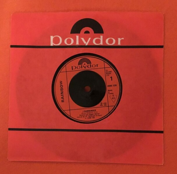 Rainbow- I Surrender- Vielleght Das Nachster Zeit (Maybe Next Time) - Polydor Records 7" -1981