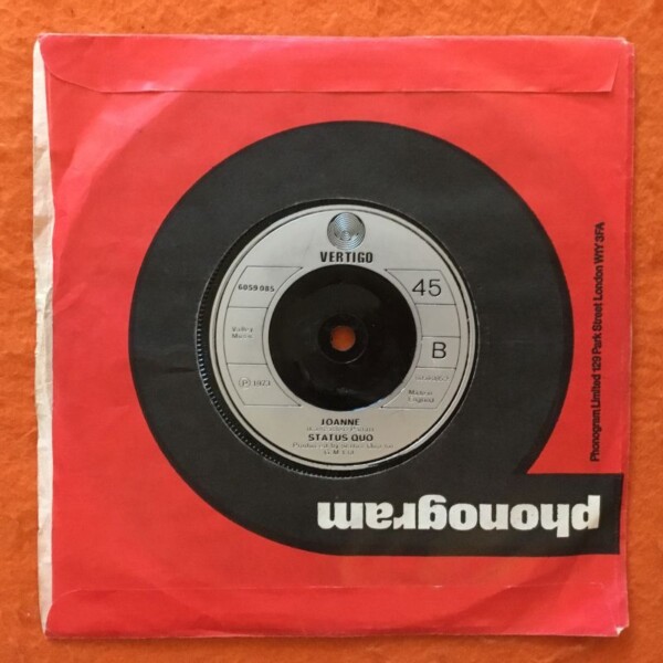 Status Quo- Caroline- Joanne -Vertigo Records 7" -1973 - Image 2