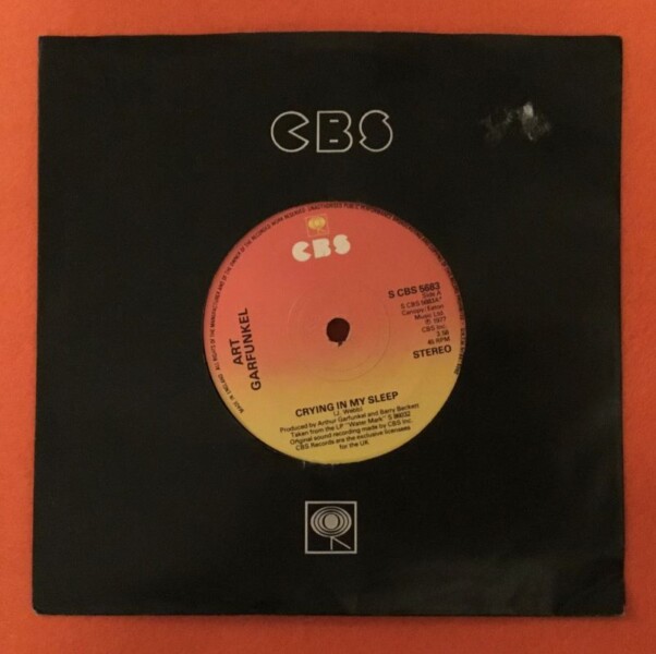 Art Garfunkel- Crying In My Sleep- CBS Records 7"- 1977