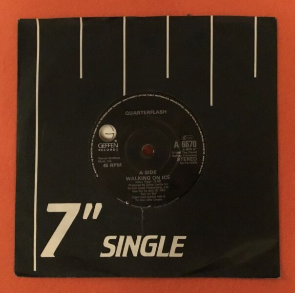 Quarterflash- Walking On Ice- Geffen Records 7" -1985