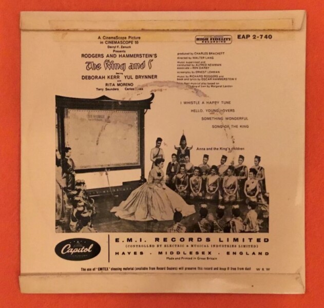 The King & I- 4 Track Ep- Capitol Records 7" - Image 2