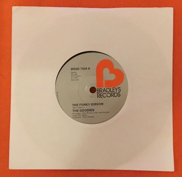 Goodies- The Funky Gibbon- Bradleys Records 7"- 1975