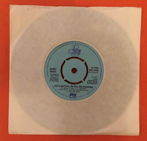 Barry White- You're The First, the Last, My Everything- 20th Century Records 7"- 1974