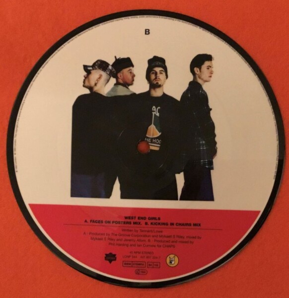 East 17- West End Girls -London Records 7" 1993 - Picture Disc - Image 2