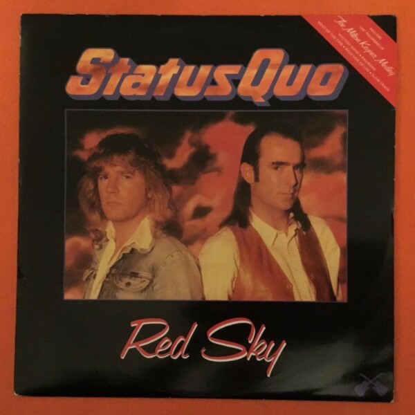 Status Quo- Red Sky- Don't Give Up- Milton Keynes Medley- Vertigo Records 12" 1986