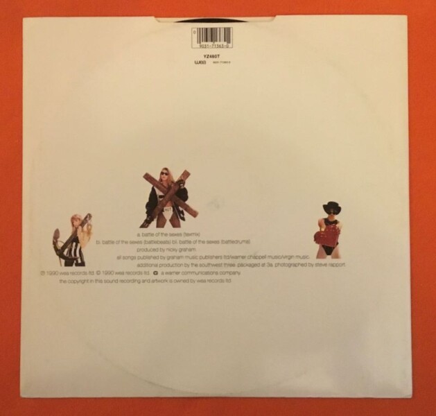 Faith Hope & Charity- Battle of The Sexes- WEA Records 12" 1990 - Image 2
