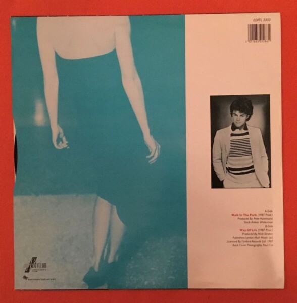 Nick Straker- A Walk In The Park (2 Versions)- Sedition Records 12" 1987 - Image 2