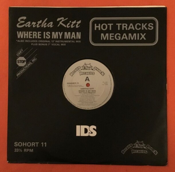 Eartha Kitt- Where is My Man- Hot Tracks Megamix (2 Versions)- Record Shack Records 12" 1983