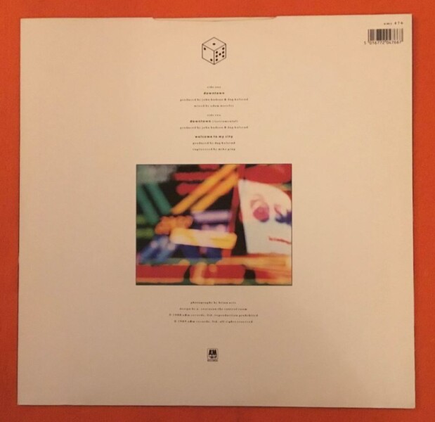 One 2 Many- Downtown (2 Versions) - Welcome To My City- A&M Records 12" 1986 - Image 2