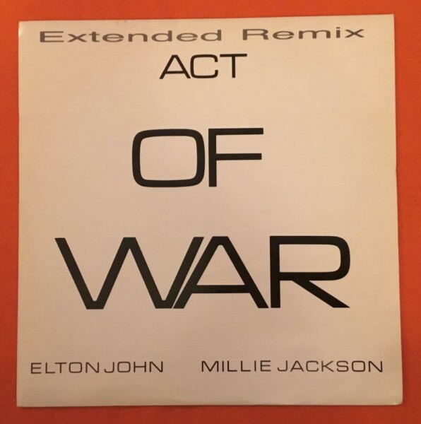 Elton John & Millie Jackson- Act of War Remix (2 Versions)- Rocket Records 12" - 1985
