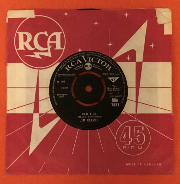 Jim Reeves- Distant Drums- Old Tige- RCA Records 7" 1966 - Image 2