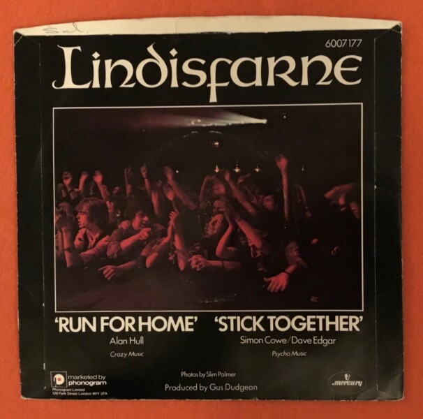 Lindisfarne- Run For Home- Stick Together- Mercury Records 7"- 1978 - Image 2