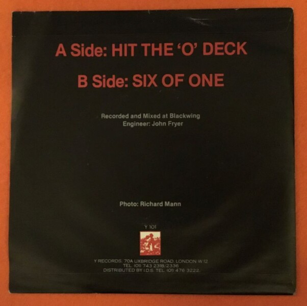 Pigbag- Hit The O Deck- Six of One- Y Records 7" - 1983 - Image 2