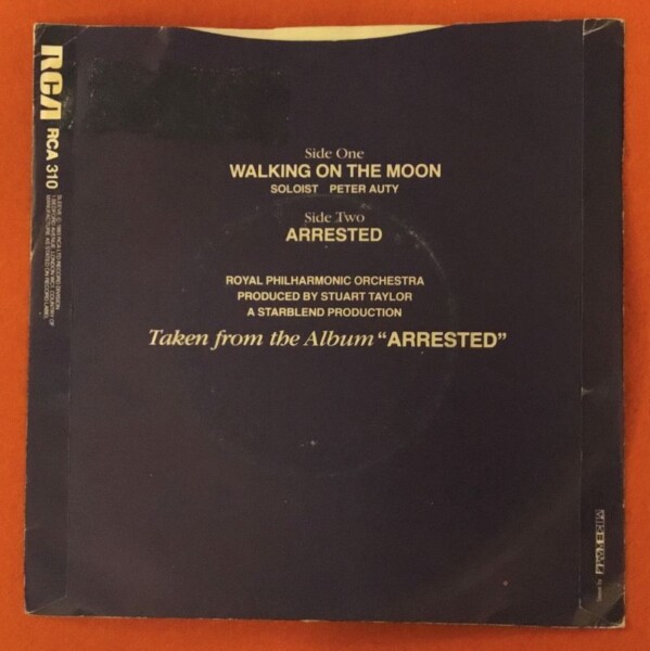 Royal Philharmonic Orchestra- Walking On The Moon- Arrested- RCA Records 7" - 1984 - Image 2