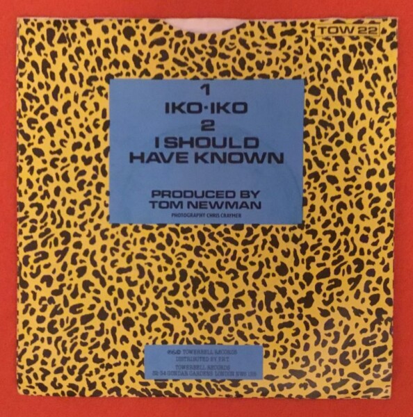 Natasha- Iko Iko- I Should Have Known- Towerbell Records 7" - 1982 - Image 2
