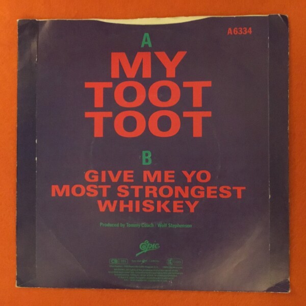 Denise Lasalle- My Toot Toot- Give Me Yo Most Strongest Whiskey- Epic Records 7" - 1985 - Image 2