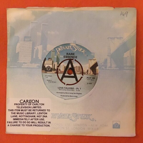 Rare Essence- Love Talking (2 Versions)- Private Stock Records 7" - 1978