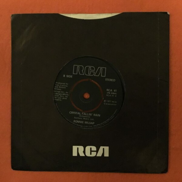 Ronnie Milsap- Smoky Mountain Rain- Crystal Fallin Rain- RCA Records 7" - 1980 - Image 2
