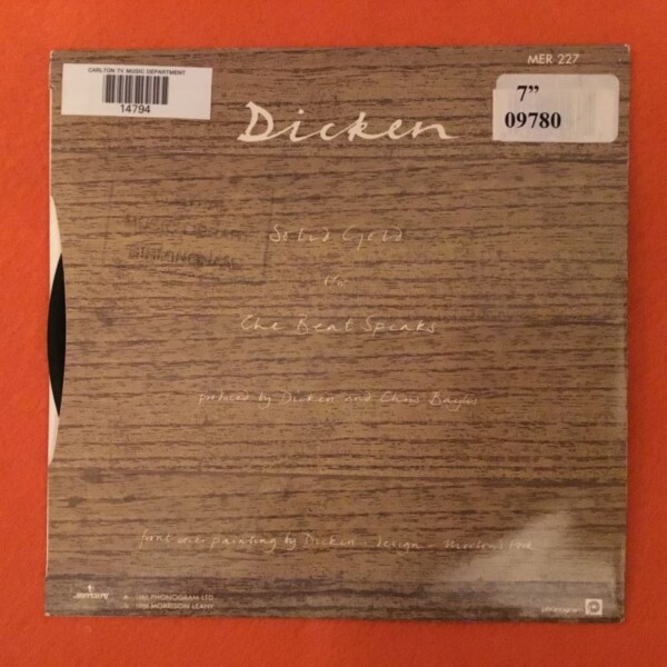 Dicken- Solid Gold- The Beat Speaks- Mercury Records 7" 1986 - Image 2