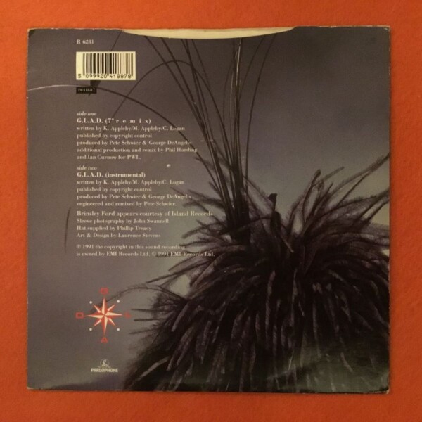 Kim Appleby- G.L.A.D. (2 mixes) Parlophone Records 7" 1990 - Image 2