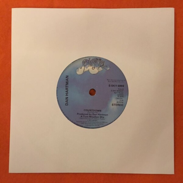 Dan Hartman- This Is It- Countdown- Tom Moulton Mixes -Blue Sky Records 7" -1978 - Image 2