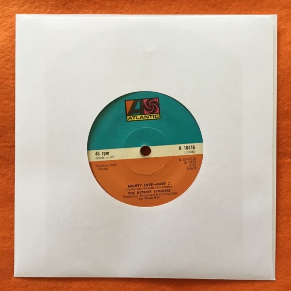 Detroit Spinners- Mighty Love (2 Versions)- Atlantic Records 7" -1973 - Image 2