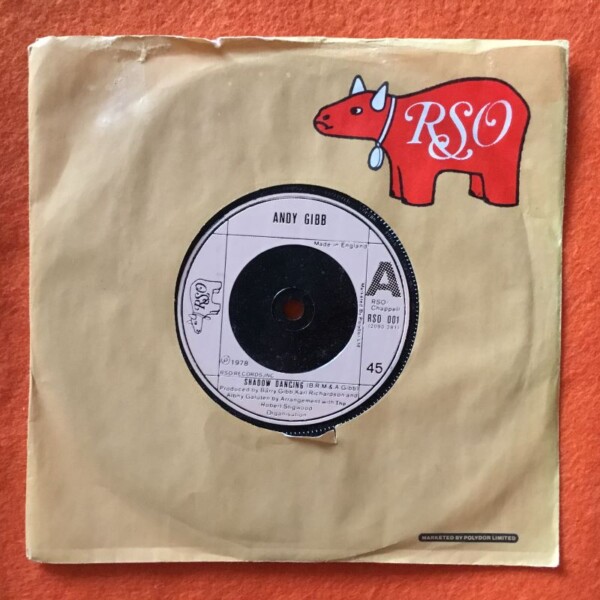 Andy Gibb- Shadow Dancing- Too Many Looks In Your Eyes- RSO Records 7" -1978