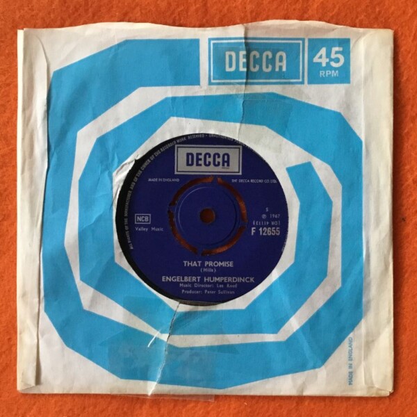Engelbert Humperdinck- Release Me- That Promise- Decca Records 1967 - Image 2