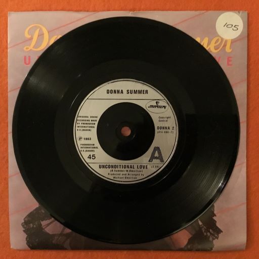 Donna Summer- Unconditional Love- Woman- Mercury Records 7" - 1983 - Image 3