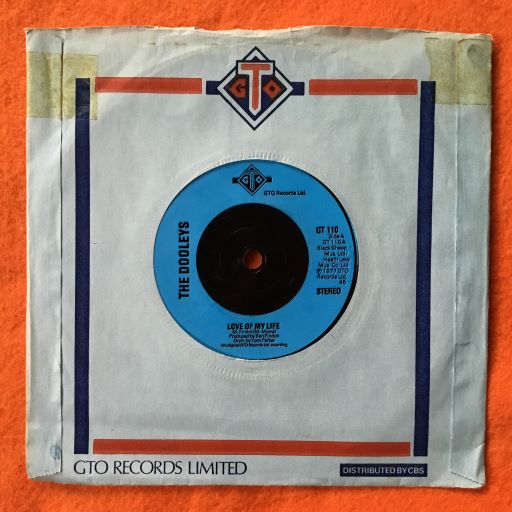 The Dooleys- Love Of My Life- Only You Can Get Me By- GTO Records 7" 1977